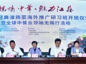 “亲情中华•魅力江苏”第五届经典淮扬菜海外推广研习班暨全球中餐业领袖无锡行活动在锡举行