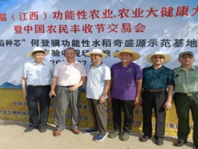 邓泗洲对话何登骥功能性苦瓜稻测产验收