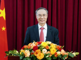 中国侨联主席万立骏向全球华侨华人拜年：侨界同心携手 共创美好未来