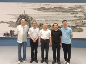 【会讯】蒋学基会长一行参观“西湖之光——诗书画印大展”