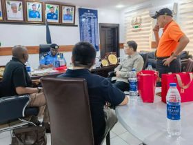 金门安保服务有限公司董事长胡介国带领安保考察团考察阿夸伊博姆州